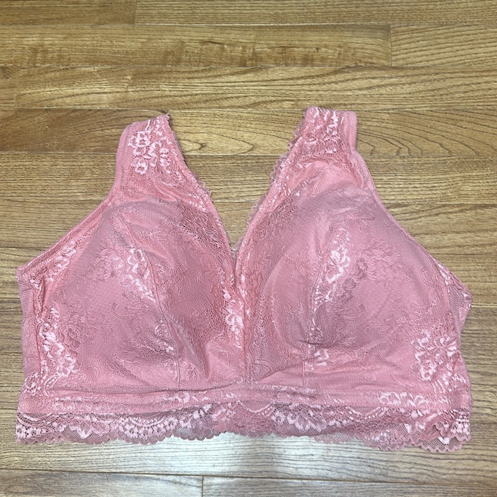 DREAMFIT Full Coverage Wireless Lace Bralette Adjustable Convertible Size 4X - Picture 6 of 6